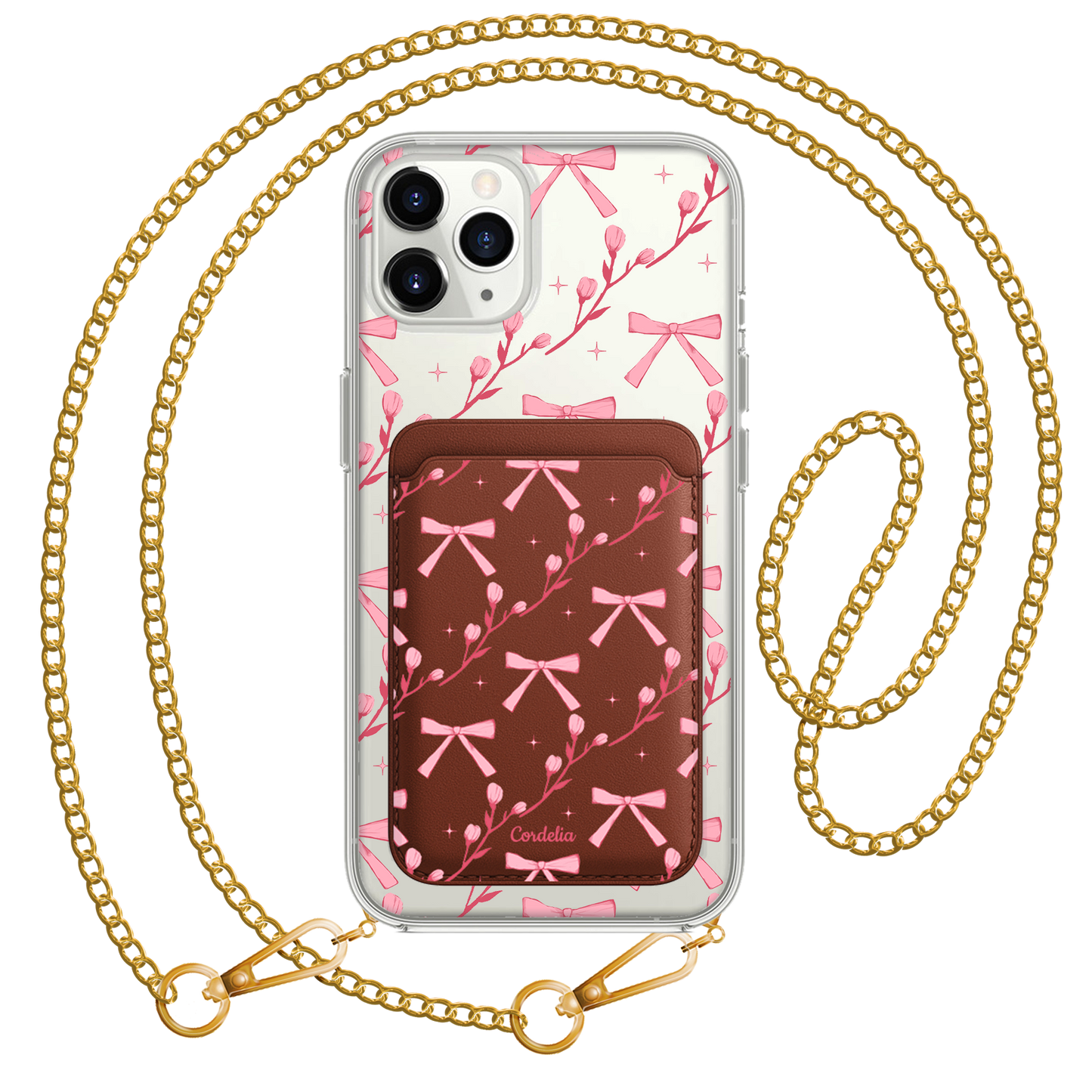 iPhone Magnetic Wallet Case - Coquette Floral