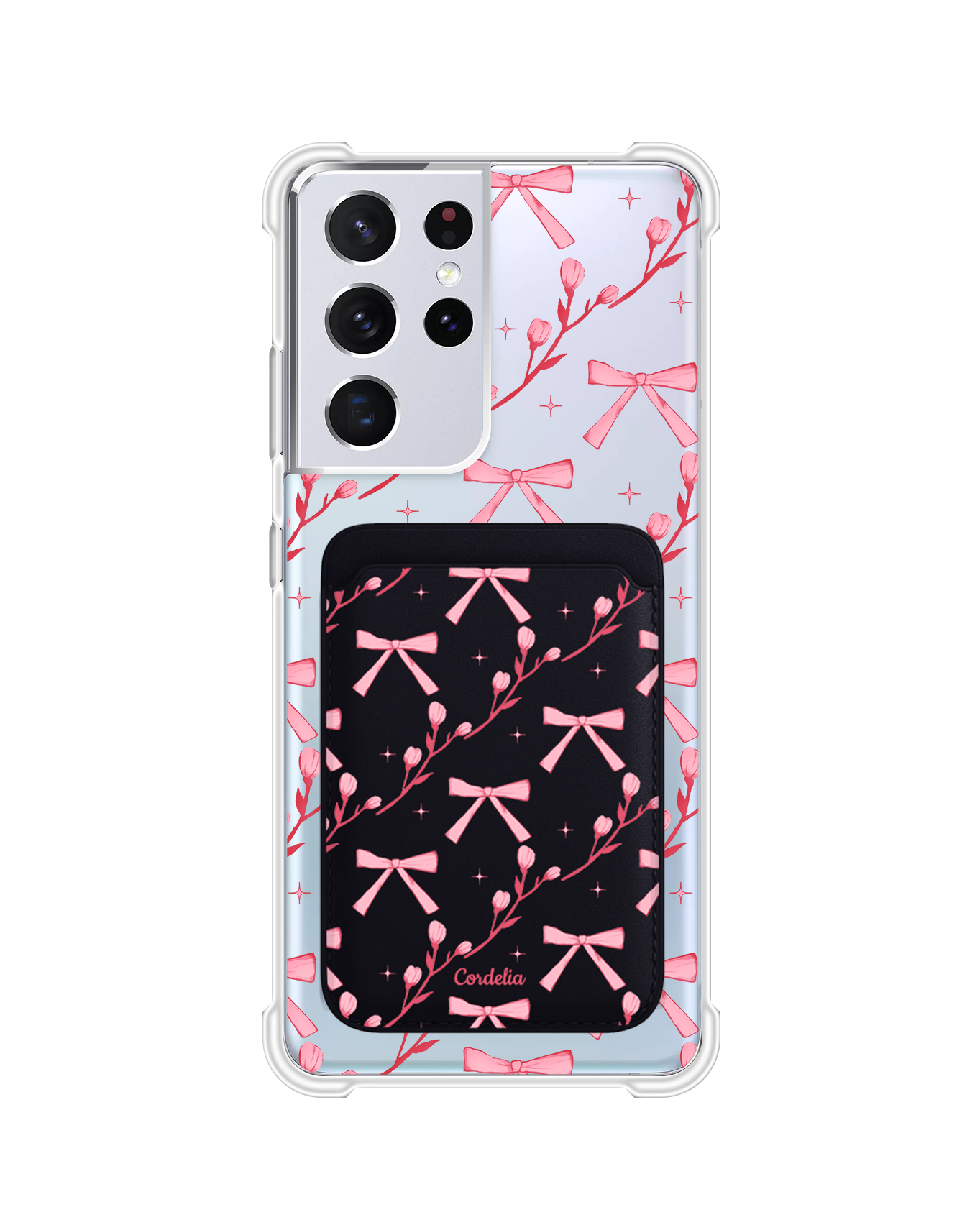 Android Magnetic Wallet Case - Coquette Floral