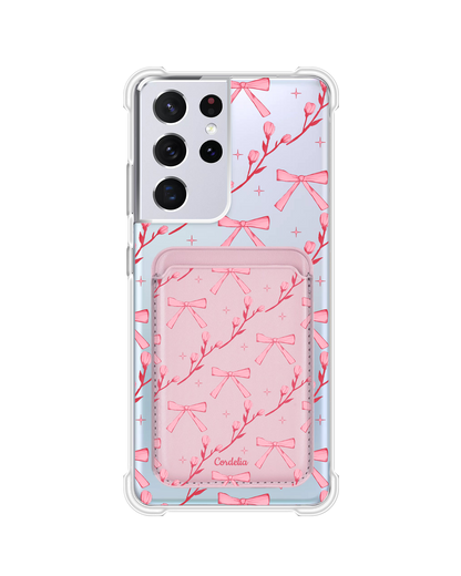 Android Magnetic Wallet Case - Coquette Floral