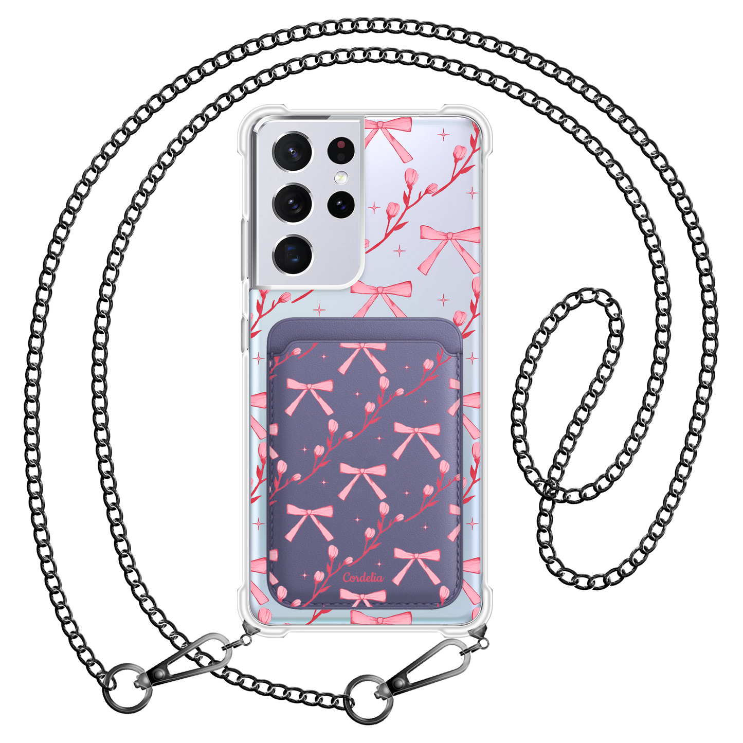 Android Magnetic Wallet Case - Coquette Floral