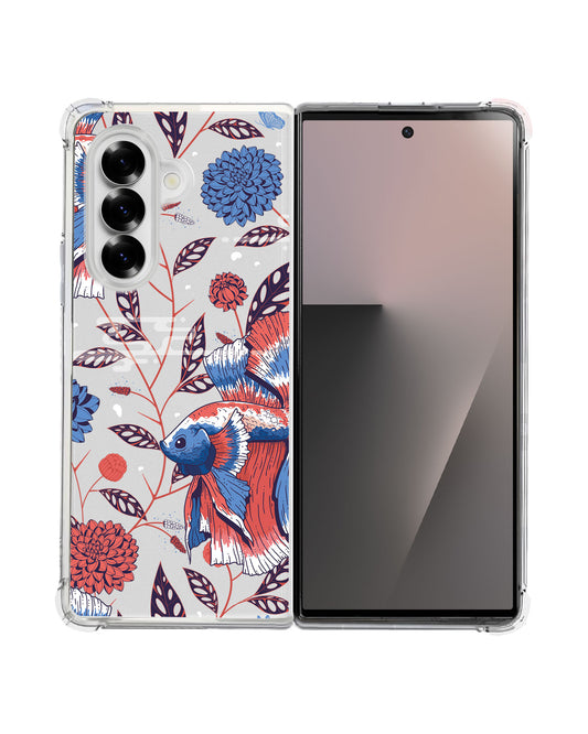 Android Flip / Fold Rearguard Hybrid - Fish & Floral 2.0