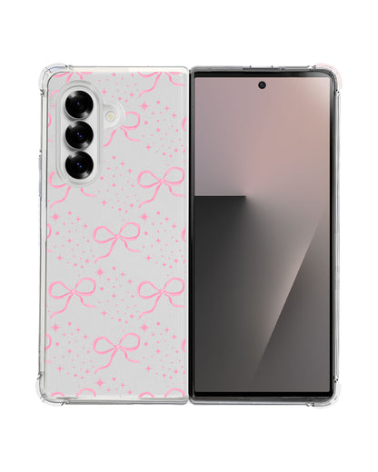 Android Flip / Fold Rearguard Hybrid - Coquette Glittery Bow