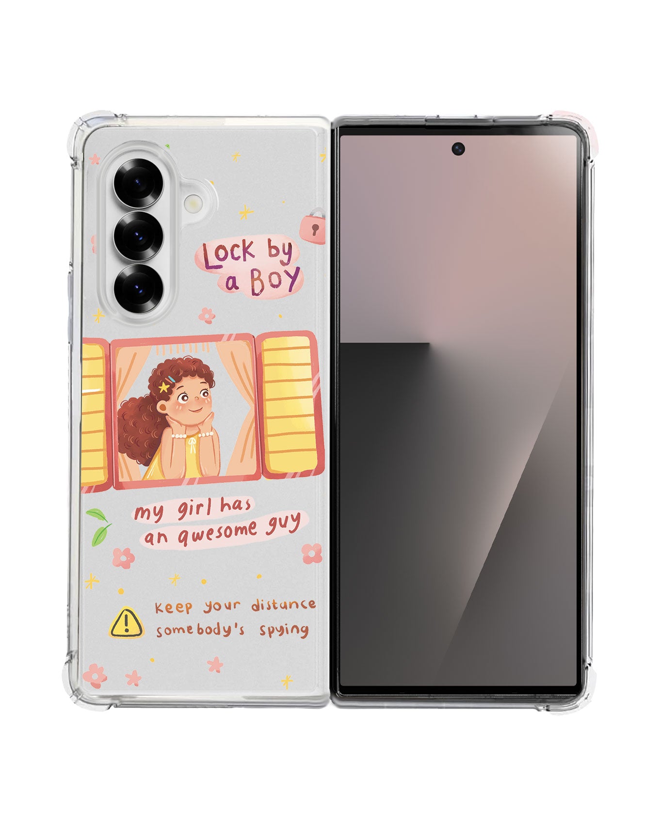 Android Flip / Fold Rearguard Hybrid - Crush Girl (Couple Case)