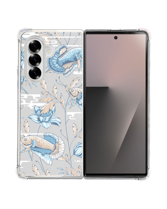 Android Flip / Fold Rearguard Hybrid - Fish & Floral 4.0