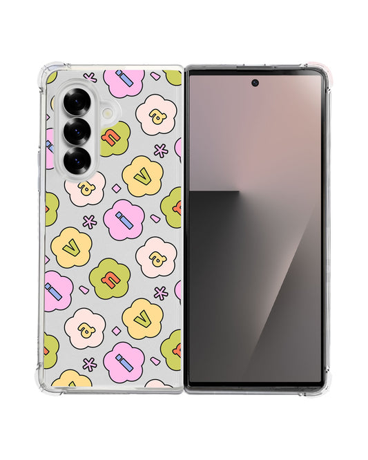 Android Flip / Fold Rearguard Hybrid - Flower Petals Monogram 1.0