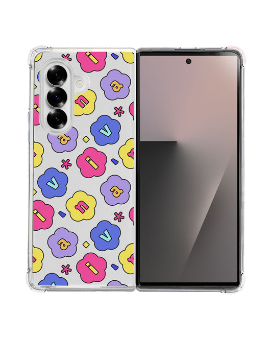 Android Flip / Fold Rearguard Hybrid - Flower Petals Monogram 2.0