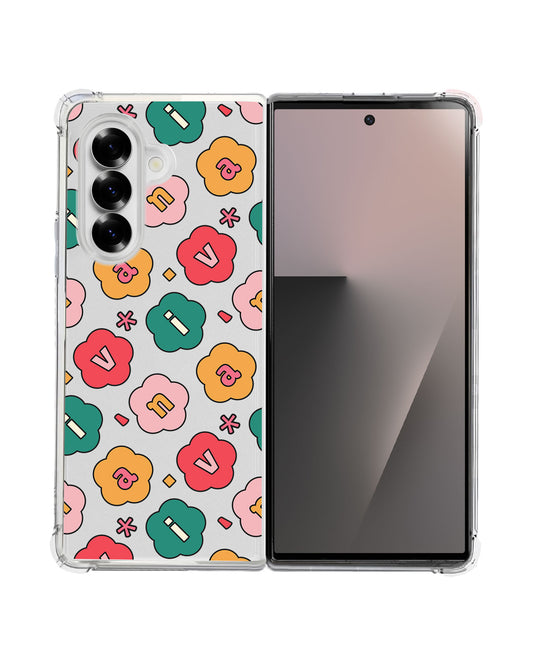 Android Flip / Fold Rearguard Hybrid - Flower Petals Monogram 3.0