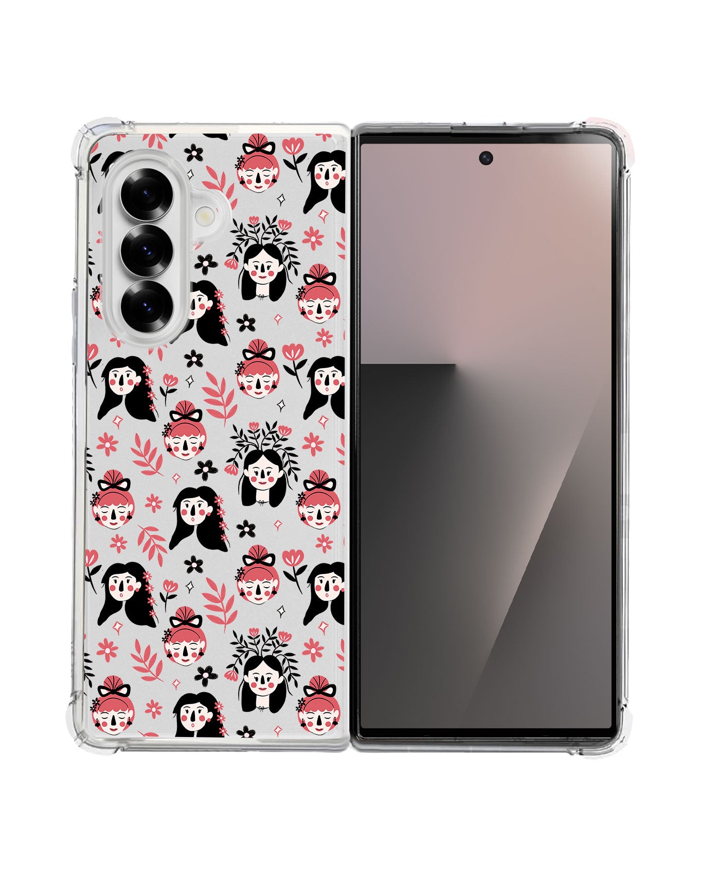 Android Flip / Fold Rearguard Hybrid - Flowery Faces