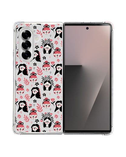 Android Flip / Fold Rearguard Hybrid - Flowery Faces