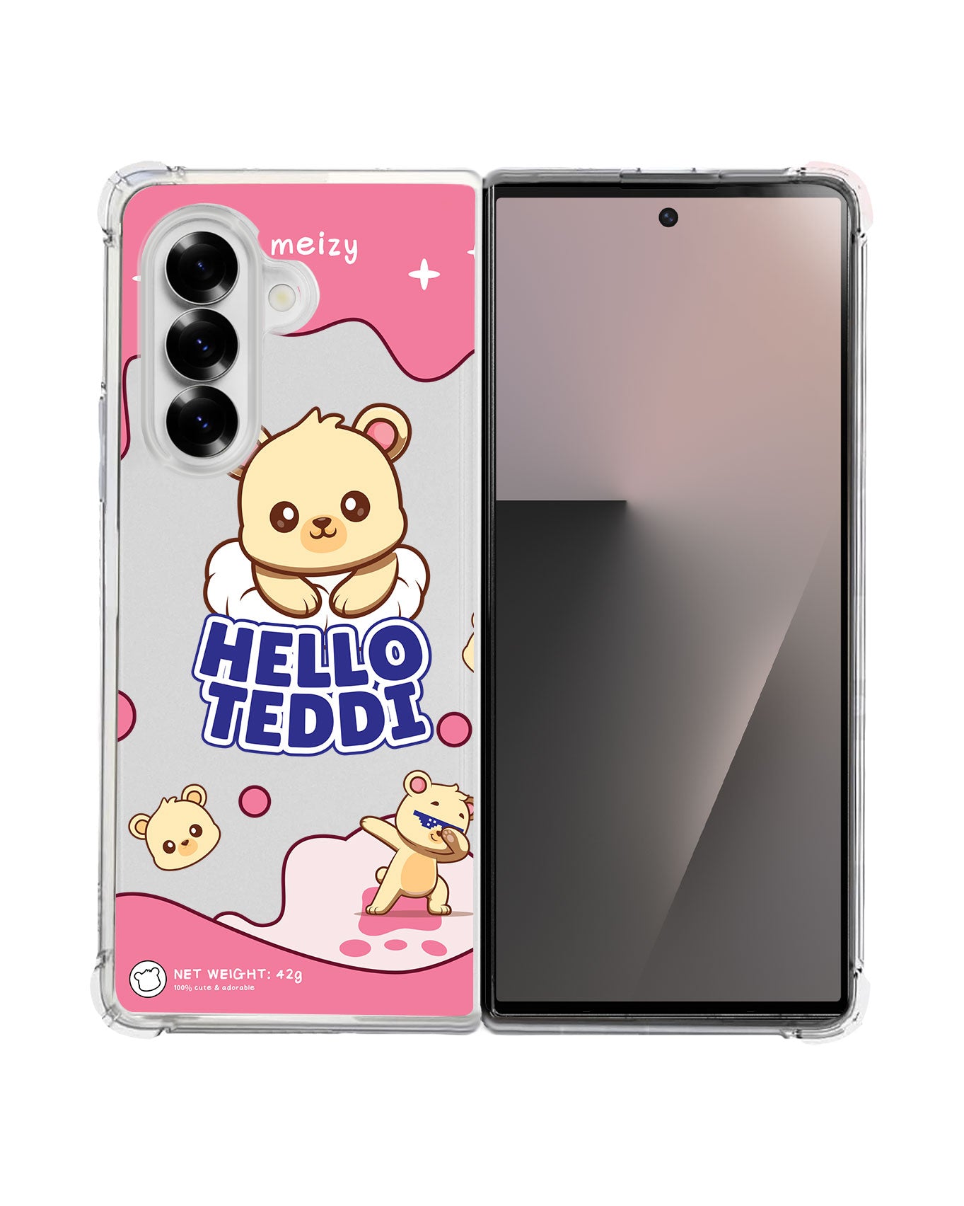 Android Flip / Fold Rearguard Hybrid - Hello Teddy 2.0