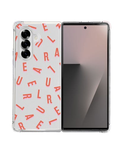 Android Flip / Fold Rearguard Hybrid - CUSTOM MONOGRAM 1.0 Coral