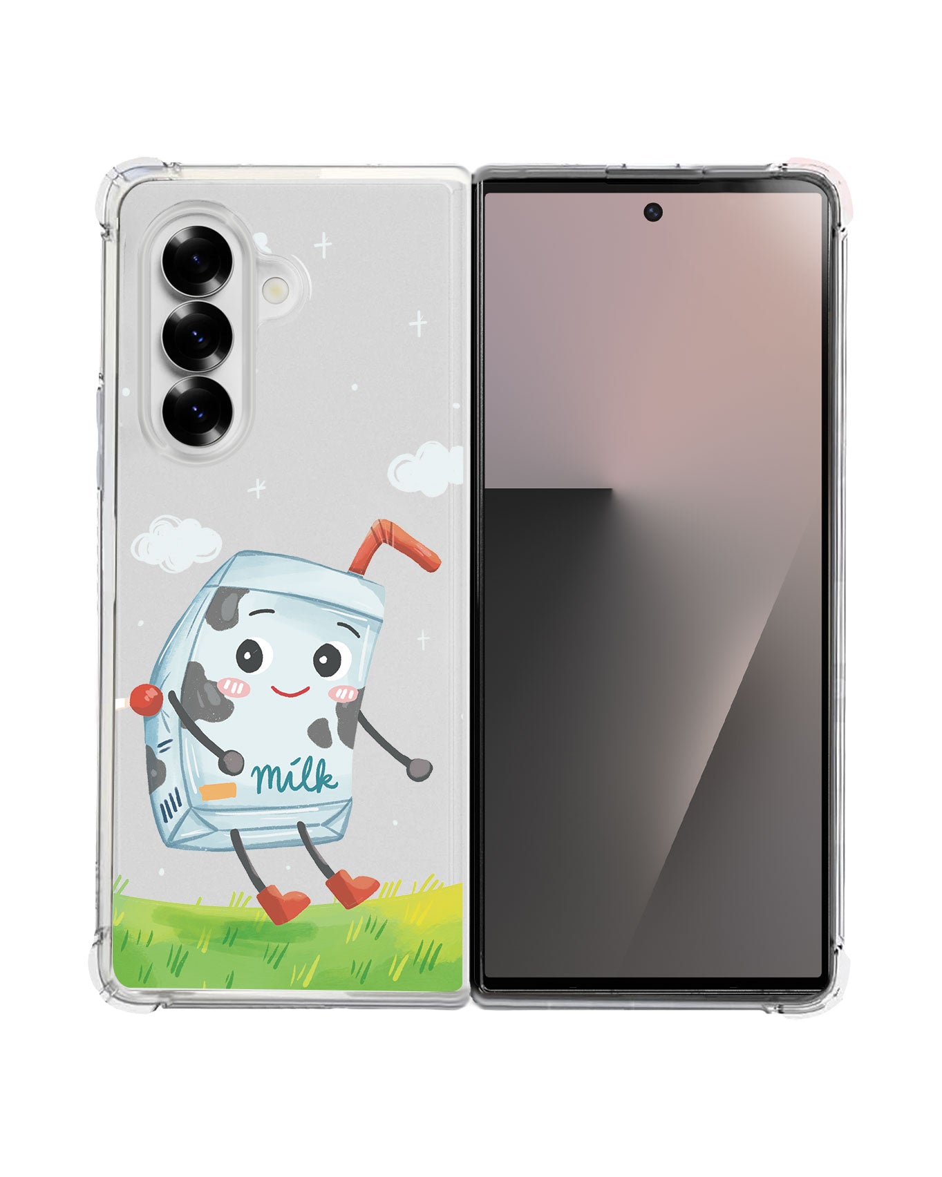 Android Flip / Fold Rearguard Hybrid - Milk to my Cookies (Couple Case)
