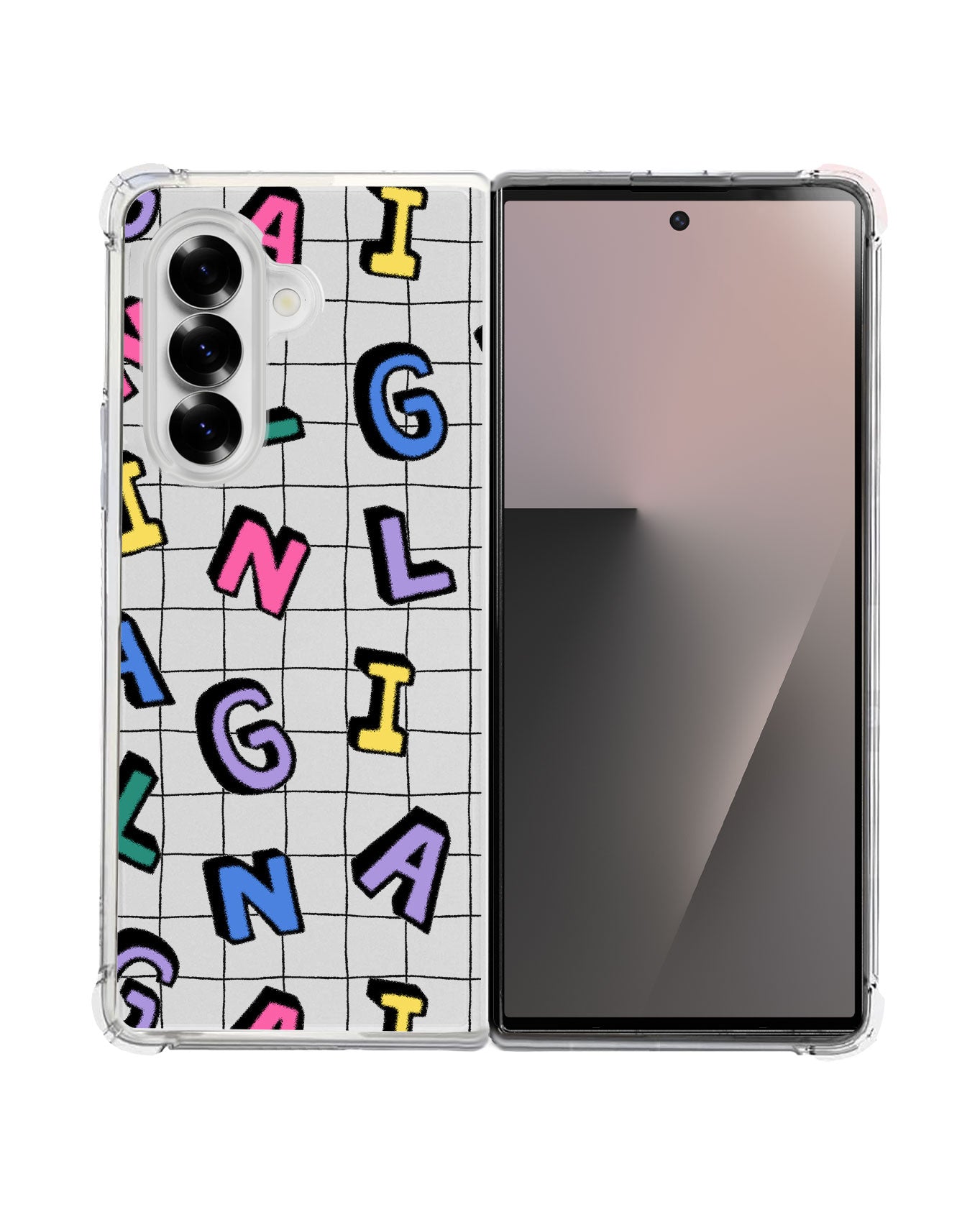 Android Flip / Fold Rearguard Hybrid - Playful Monogram 2.0