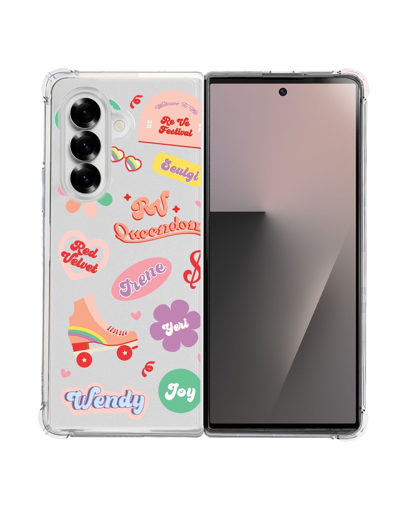 Android Flip / Fold Rearguard Hybrid - Red Velvet Sticker Pack