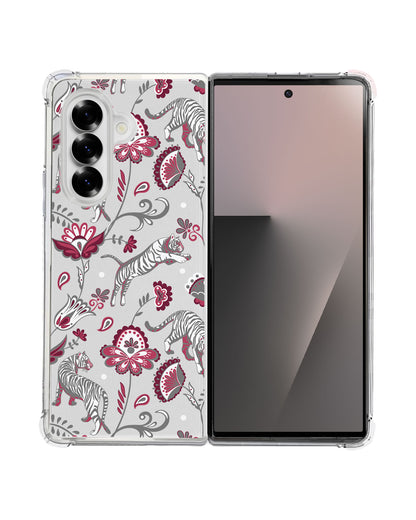 Android Flip / Fold Rearguard Hybrid - Tiger & Floral 6.0