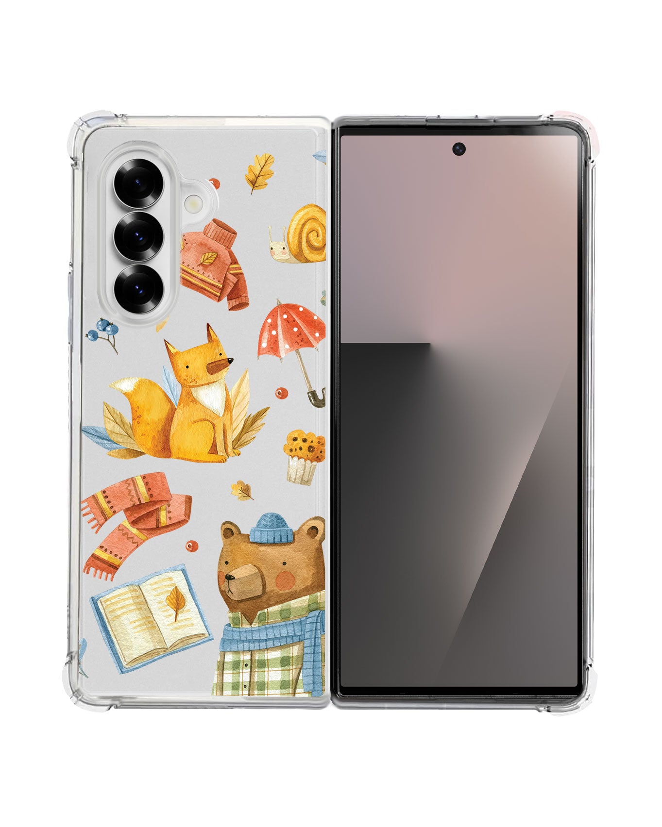 Android Flip / Fold Rearguard Hybrid - Bear and Fox