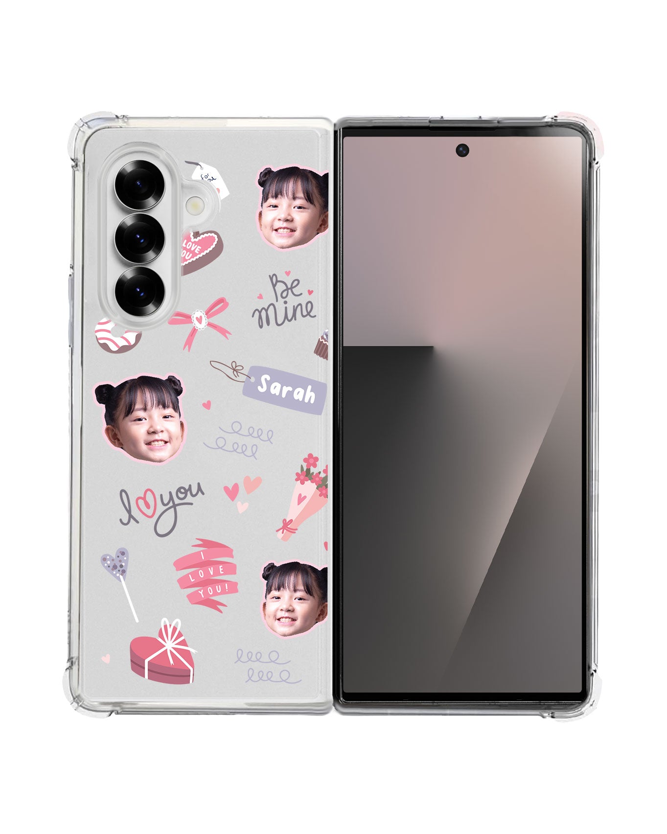 Android Flip / Fold Rearguard Hybrid - Face Grid Lovely
