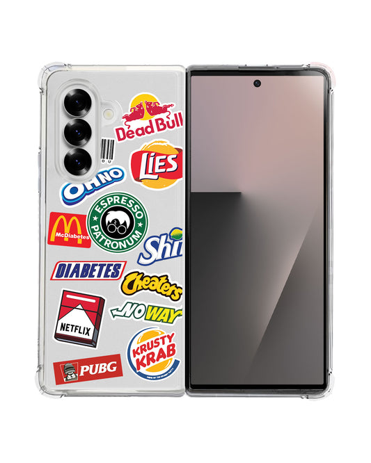 Android Flip / Fold Rearguard Hybrid - Food Parody
