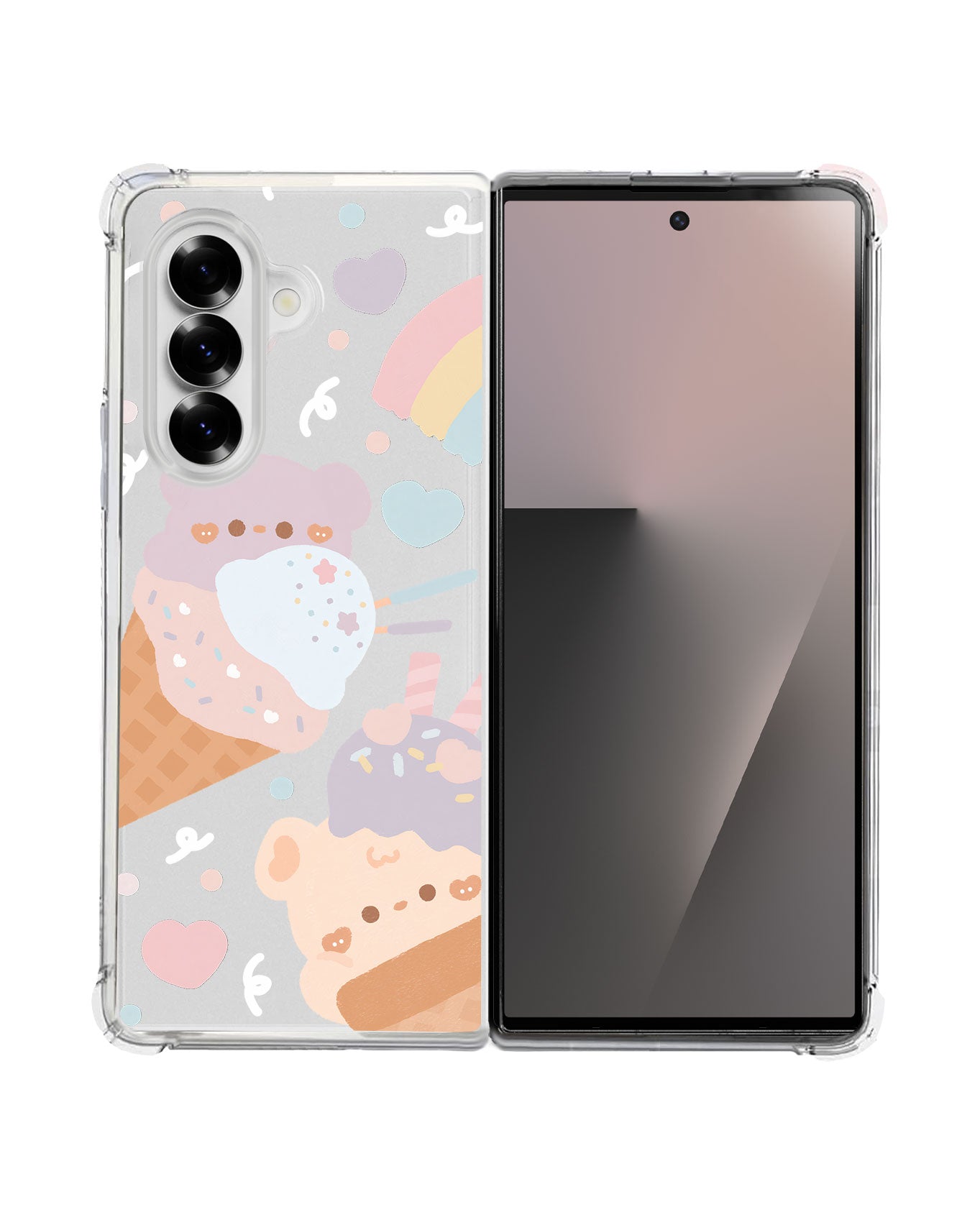 Android Flip / Fold Rearguard Hybrid - Ice Cream For Teddy