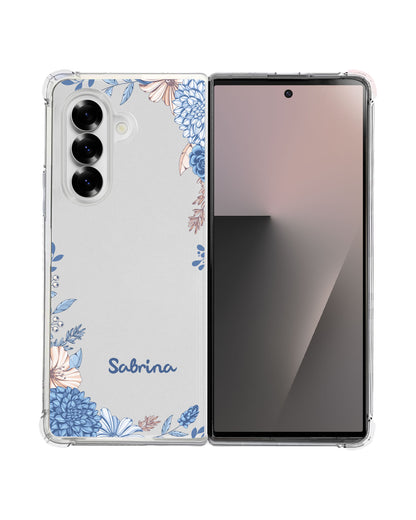 Android Flip / Fold Rearguard Hybrid - Blue Florals