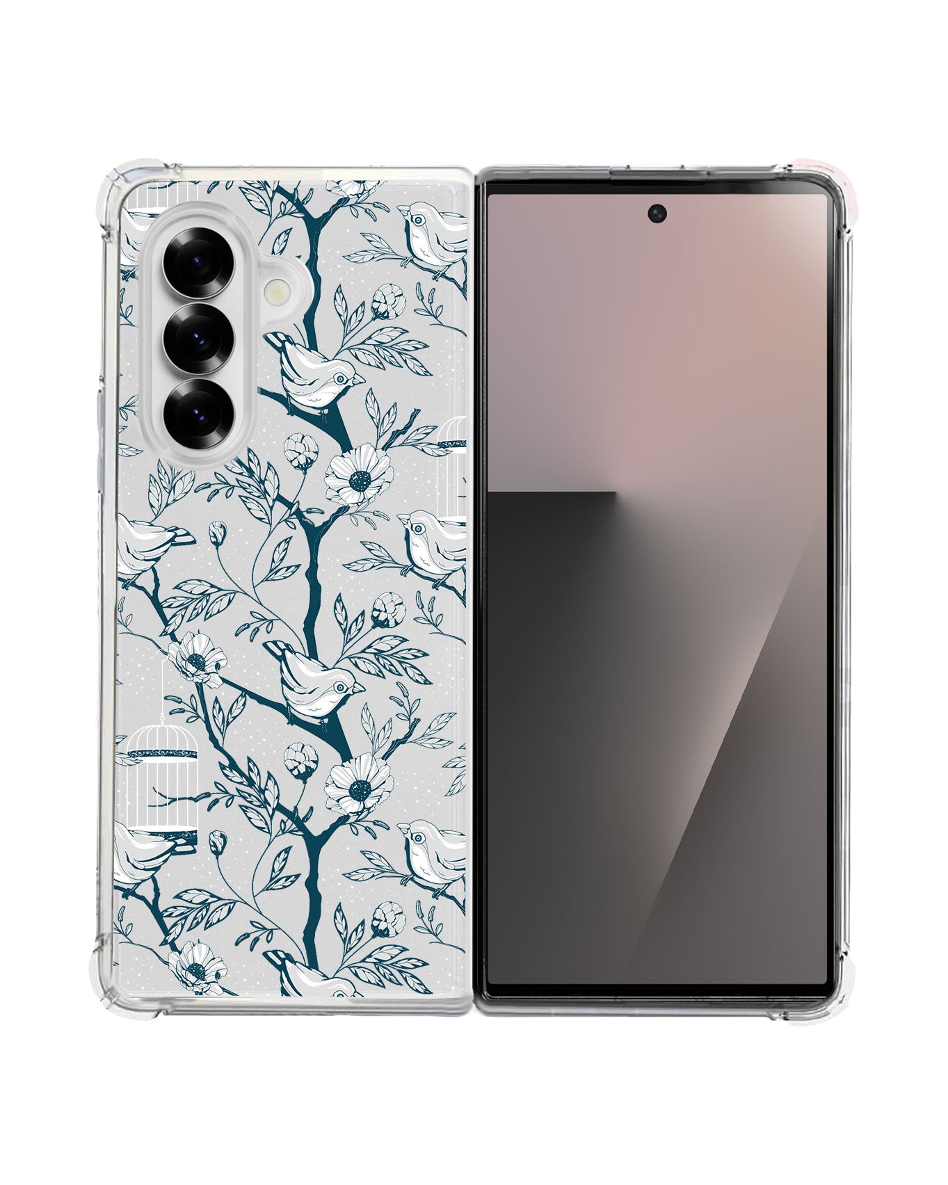 Android Flip / Fold Rearguard Hybrid - Lovebird Monochrome