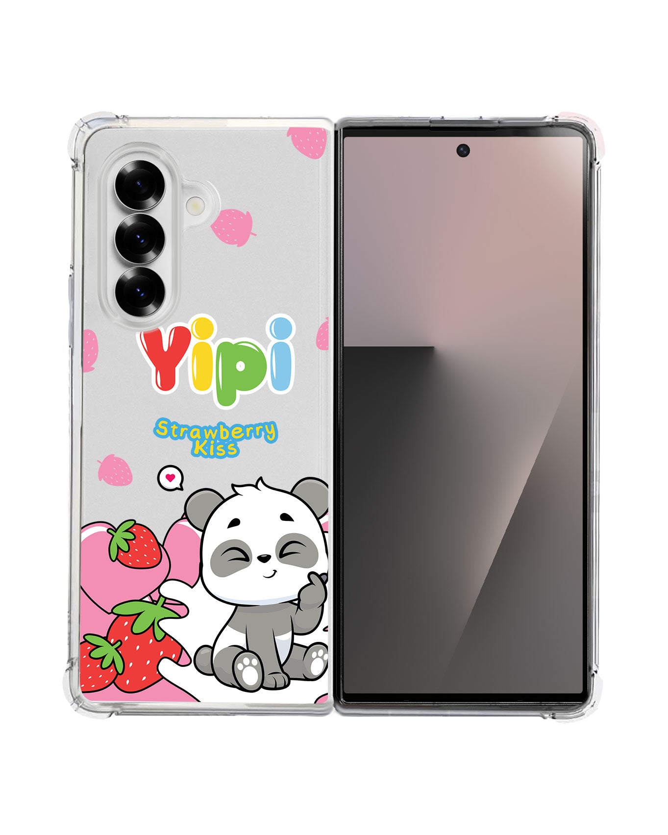Android Flip / Fold Rearguard Hybrid - Yipi Strawberry Kiss