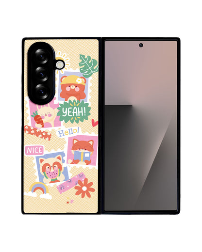 Android Flip / Fold Leather Grip - Animal Squad