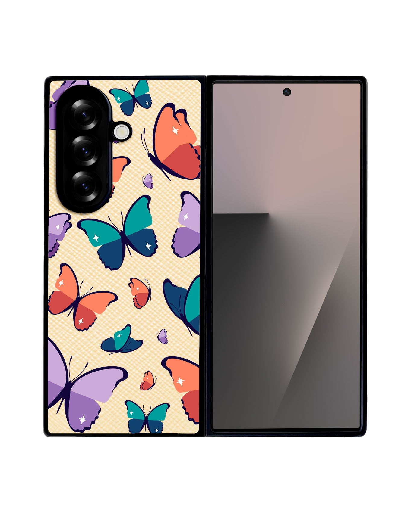 Android Flip / Fold Leather Grip - Butterfly