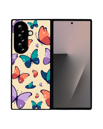 Android Flip / Fold Leather Grip - Butterfly
