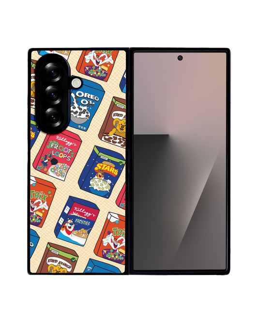 Android Flip / Fold Leather Grip - Cereal Boxes 2.0