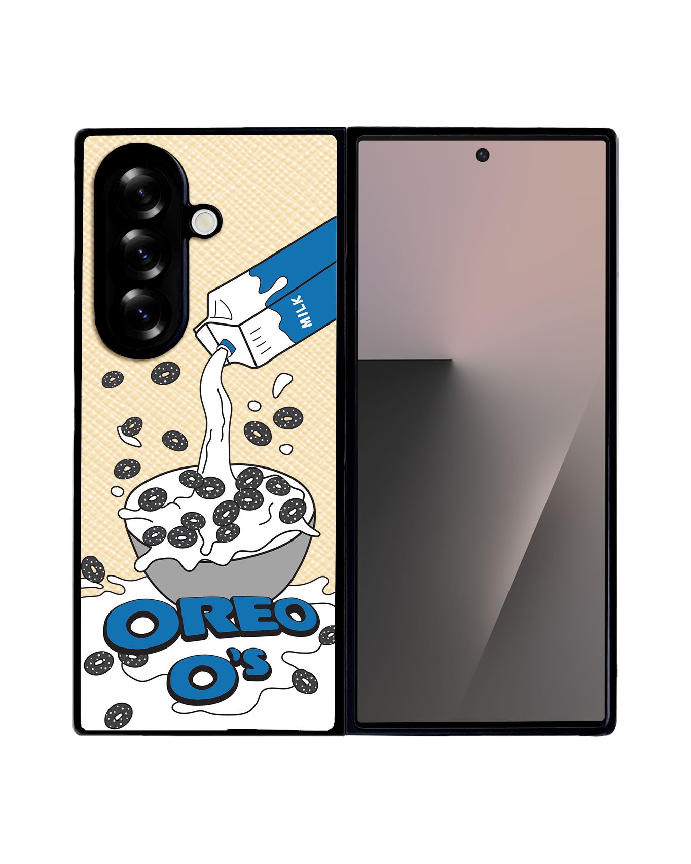Android Flip / Fold Leather Grip - Cereal O's 2.0