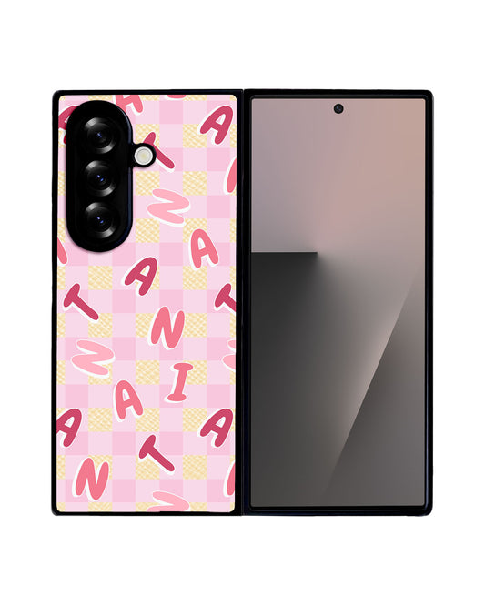 Android Flip / Fold Leather Grip - CUSTOM MONOGRAM 3.0 Checkered 1.0