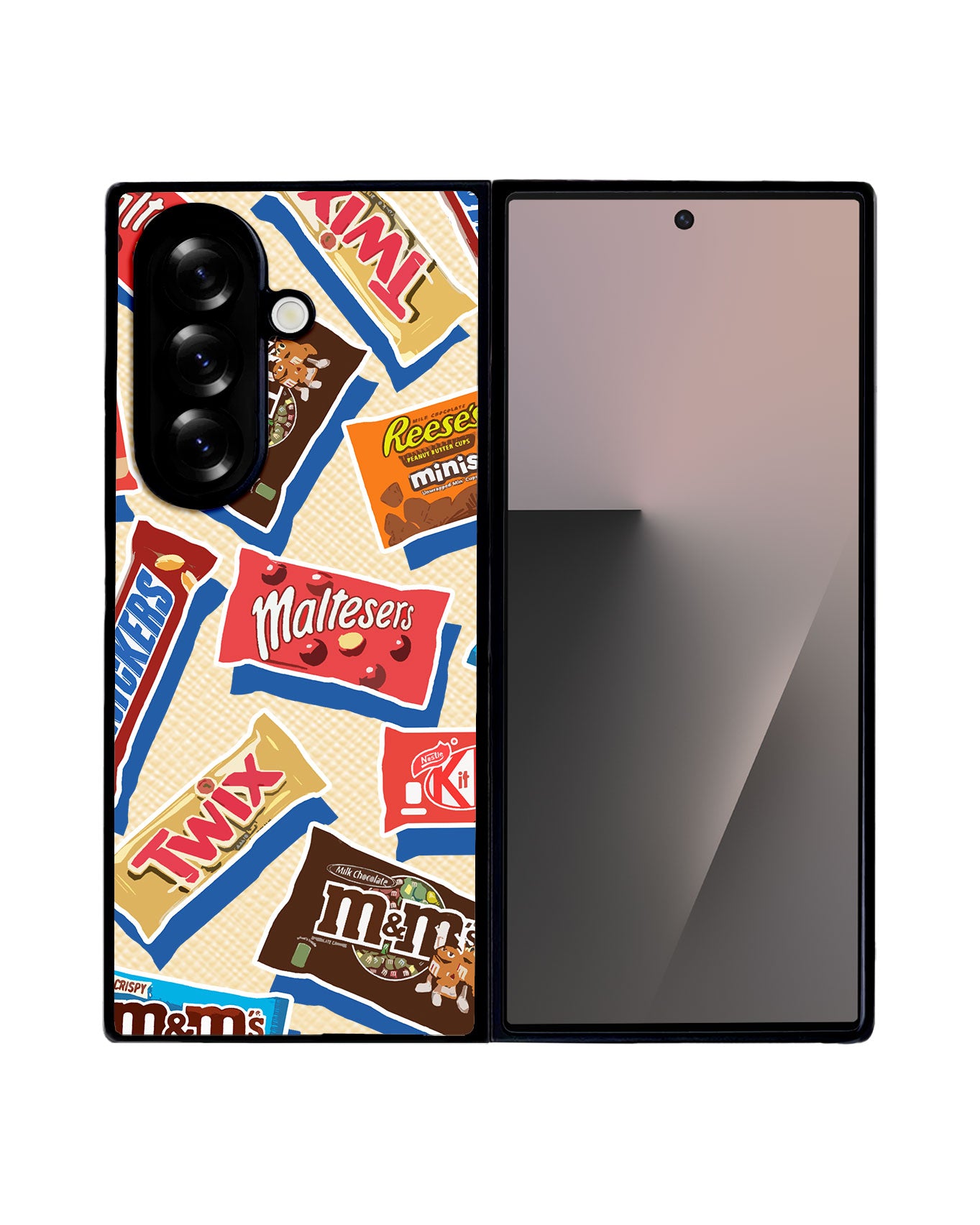 Android Flip / Fold Leather Grip - Choco Sweet