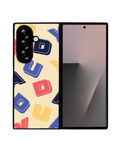 Android Flip / Fold Leather Grip - Cool Monogram