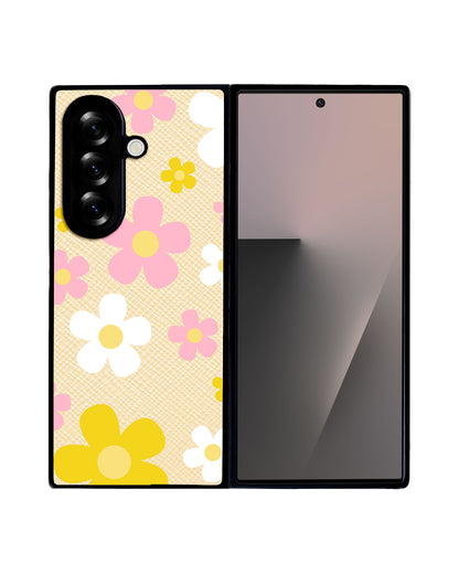 Android Flip / Fold Leather Grip - Daisy Fresh