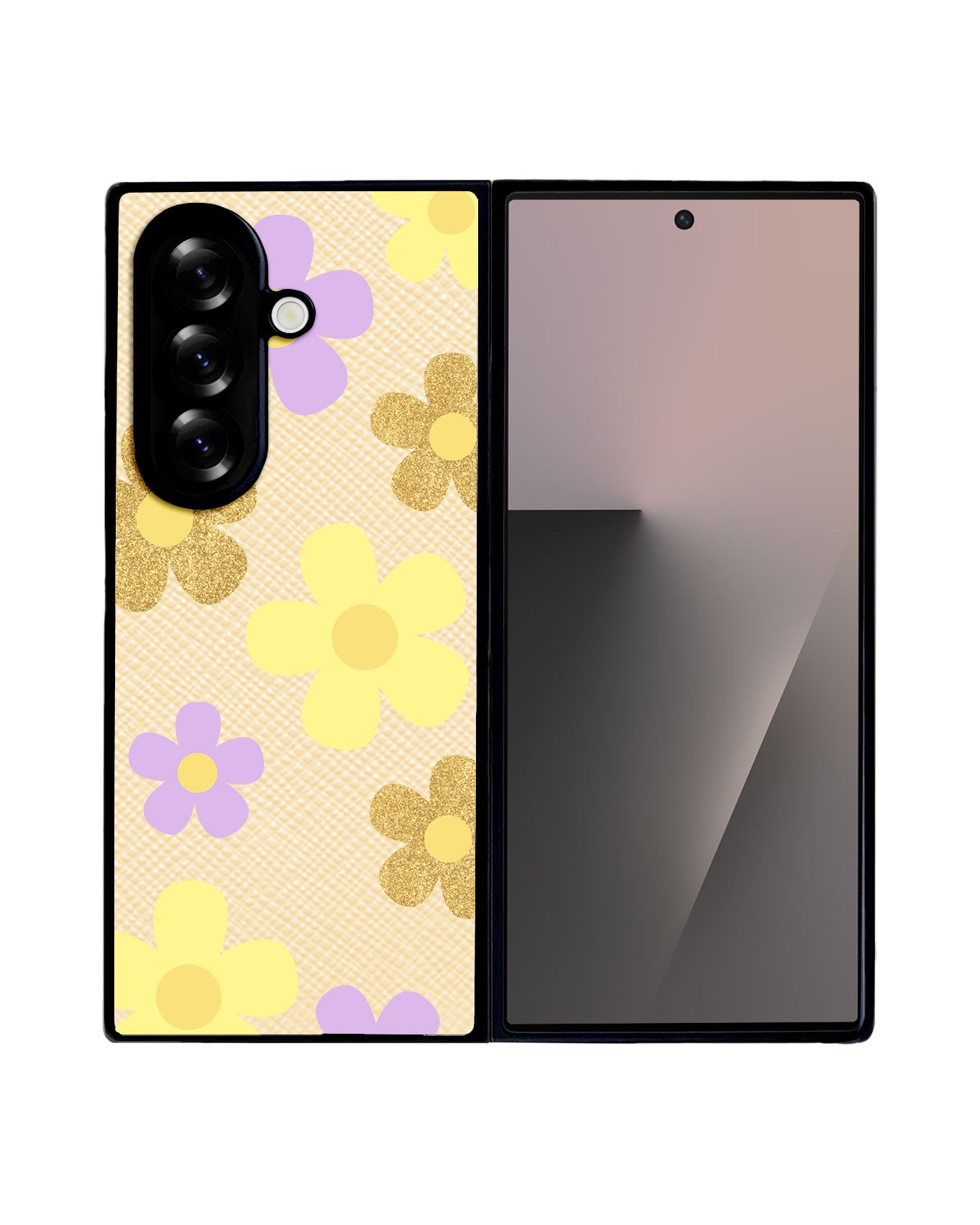 Android Flip / Fold Leather Grip - Daisy Twinkle