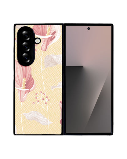 Android Flip / Fold Leather Grip - Easter Lily