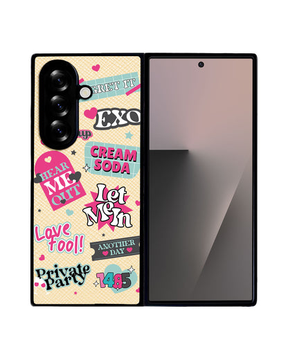 Android Flip / Fold Leather Grip - EXO Cream Soda