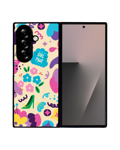 Android Flip / Fold Leather Grip - Girl Power 1.0