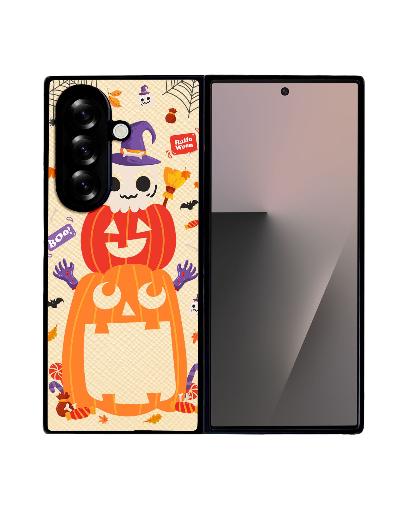 Android Flip / Fold Leather Grip - Halloween