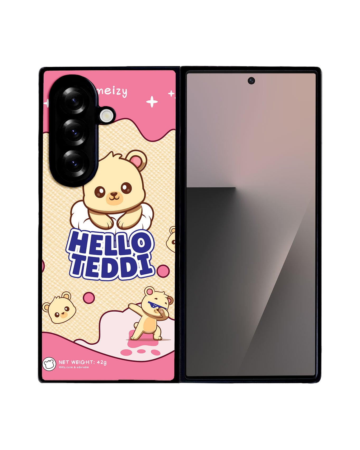 Android Flip / Fold Leather Grip - Hello Teddy 2.0