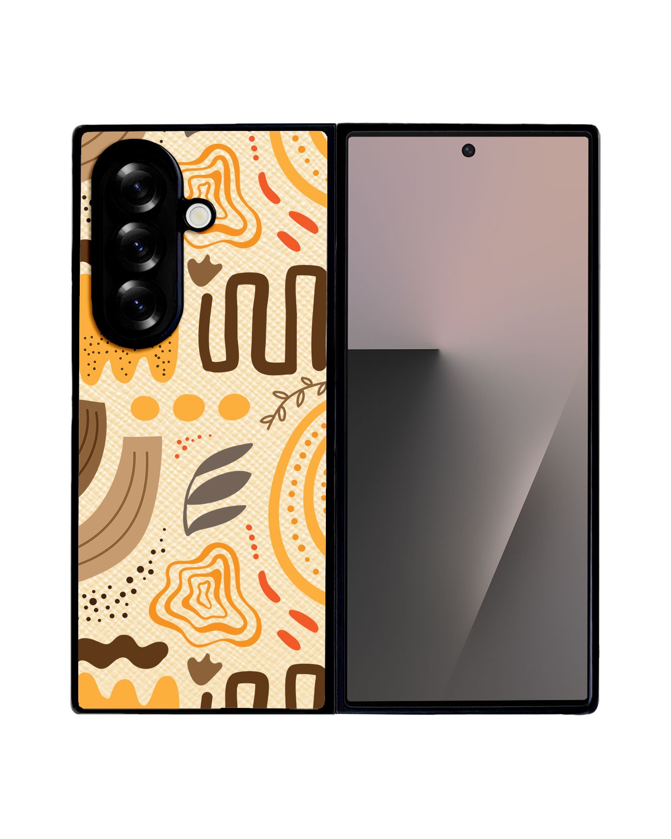 Android Flip / Fold Leather Grip - Hello Autumn