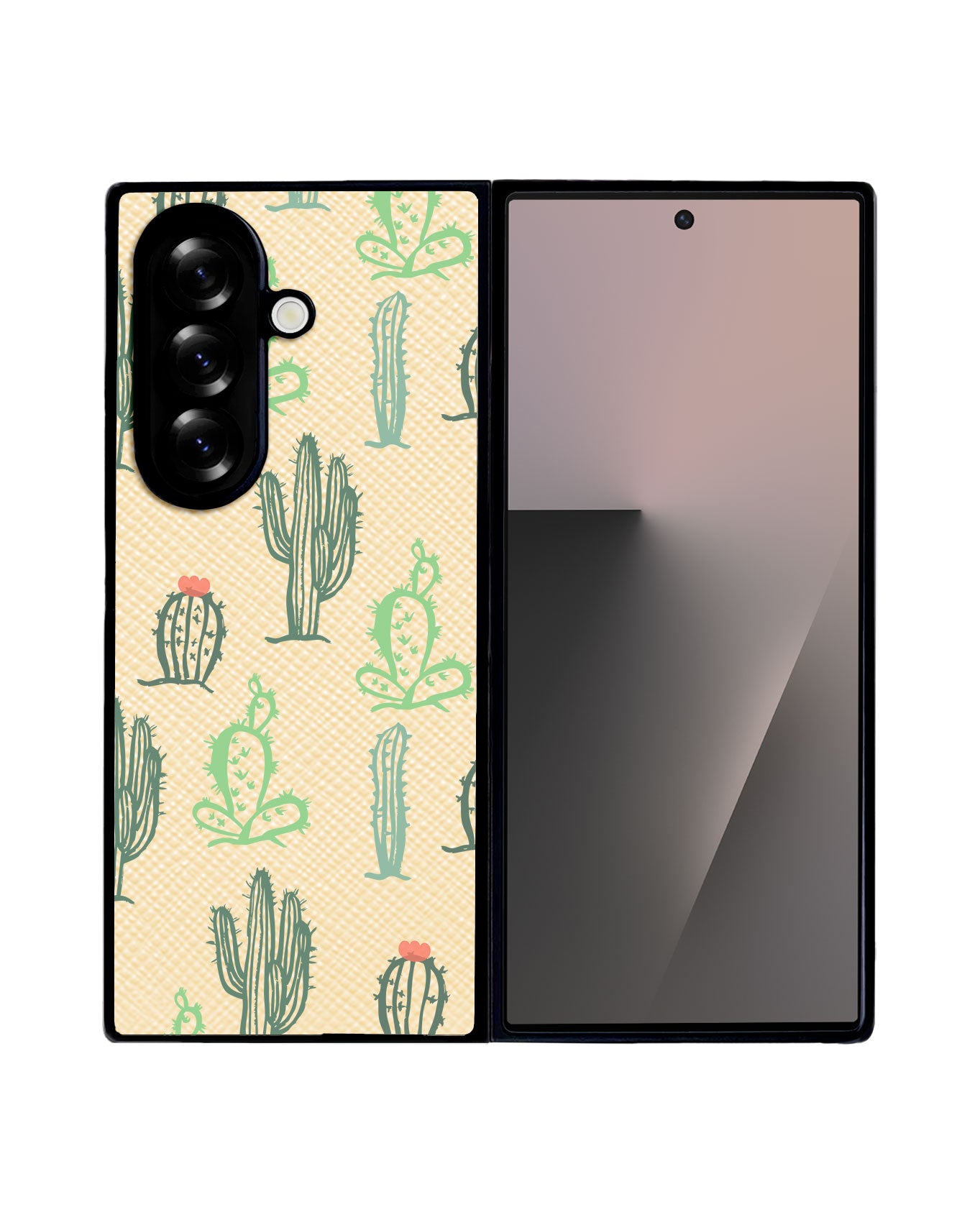 Android Flip / Fold Leather Grip - Cactus