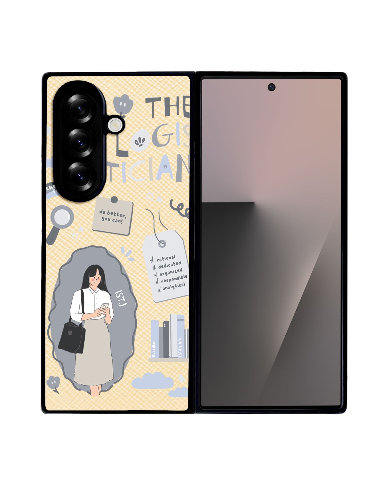 Android Flip / Fold Leather Grip - ISTJ