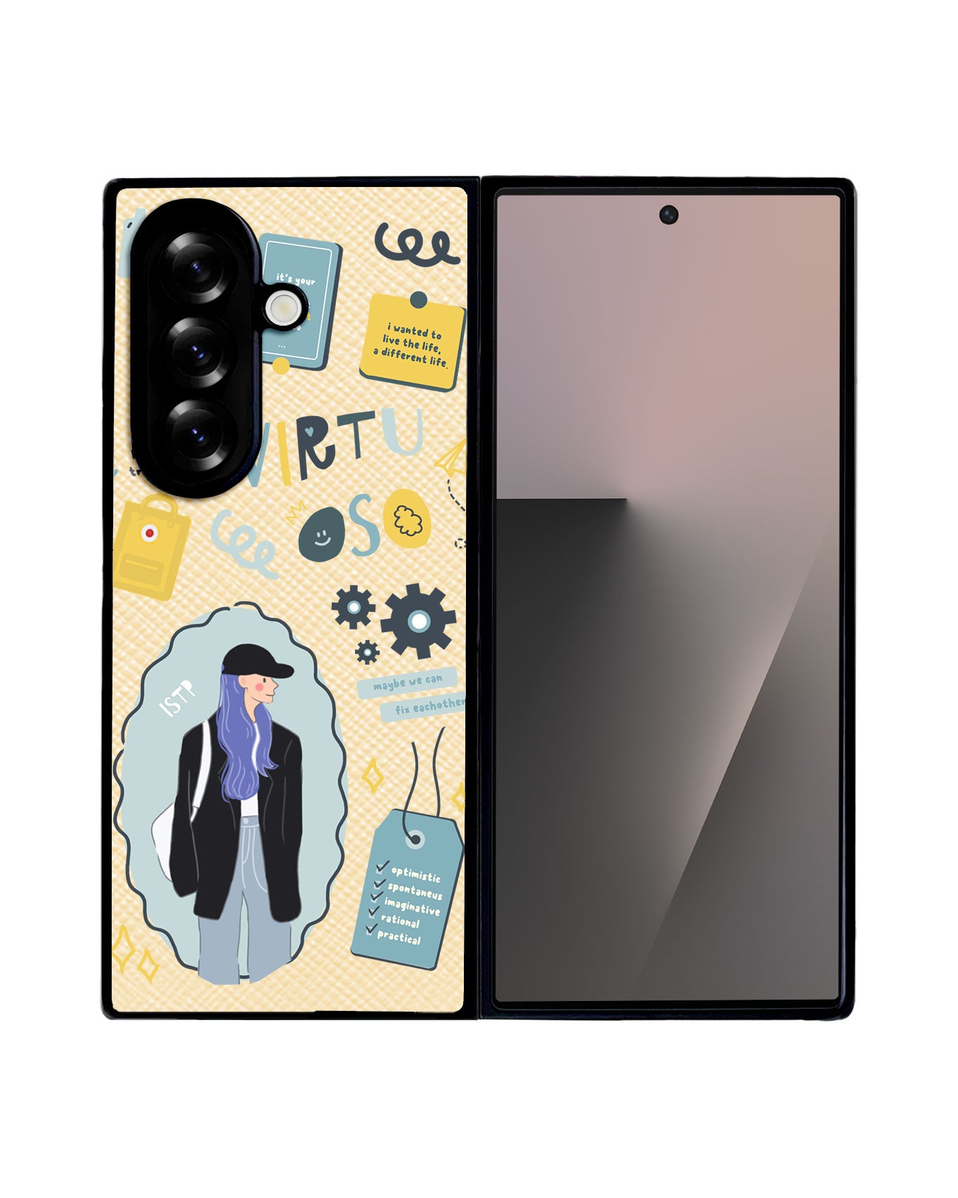 Android Flip / Fold Leather Grip - ISTP