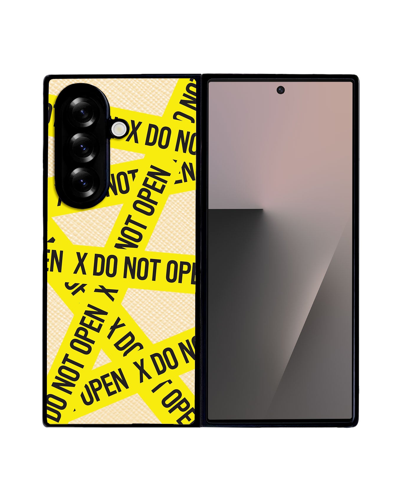 Android Flip / Fold Leather Grip - Do Not Open 2.0