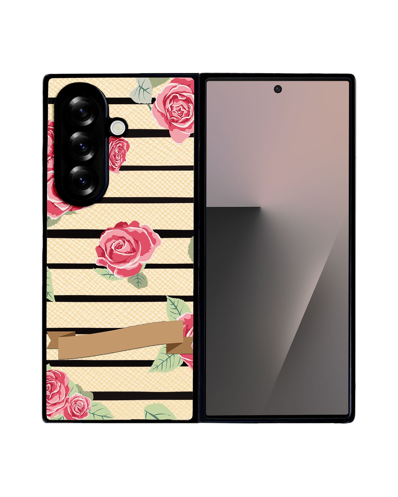 Android Flip / Fold Leather Grip - Rose