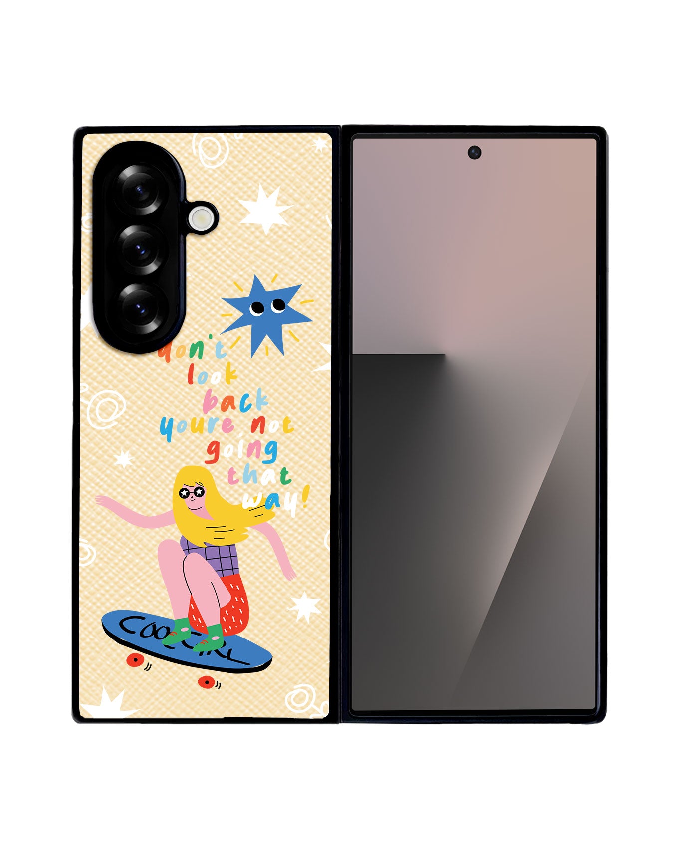 Android Flip / Fold Leather Grip - Keep Moving