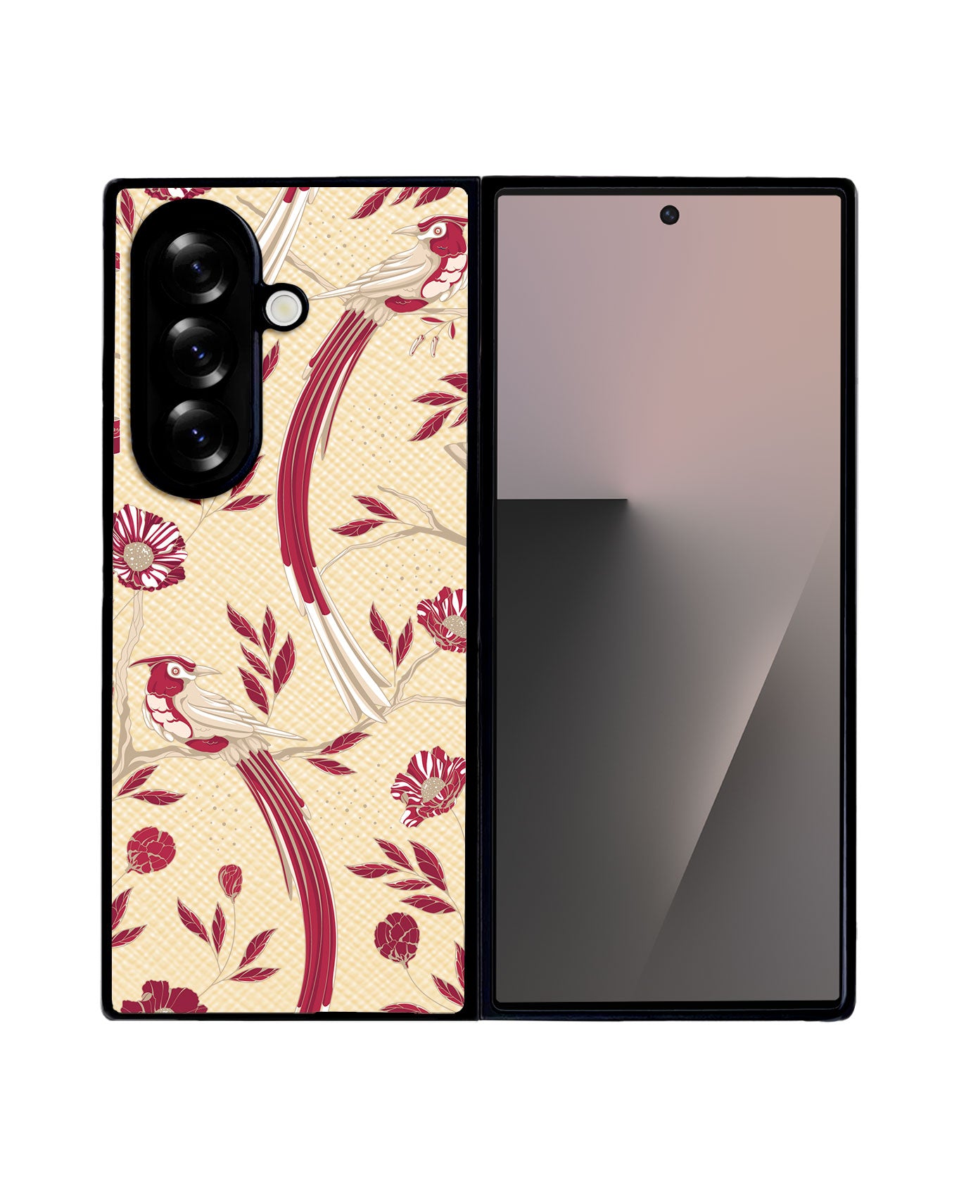 Android Flip / Fold Leather Grip - Lovebird 8.0