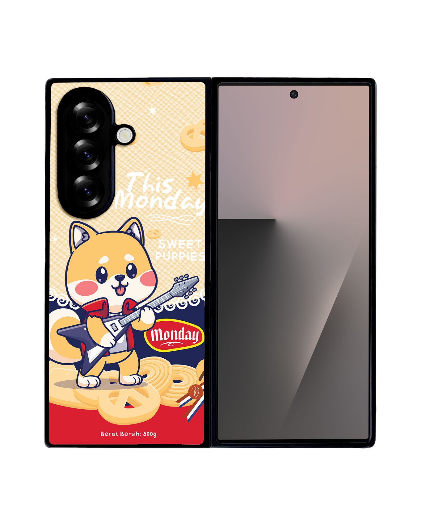 Android Flip / Fold Leather Grip - Monday